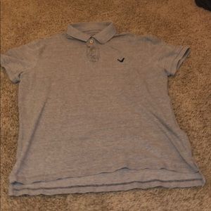 Brand New American Eagle boys grey polo